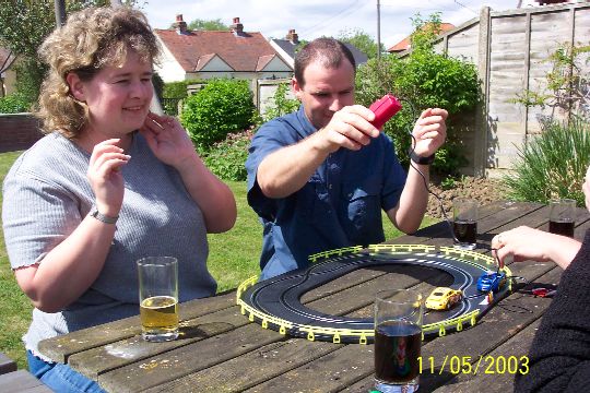 Sharron and Andy get racey
